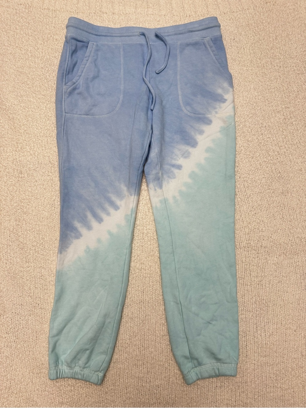 Vineyard Vines Tie-Dye Blue & Aqua Sweatpants